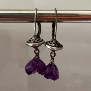 Lisa Jenks Sterling & Amethyst Earrings (vintage)